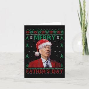 Tarjeta Día de los Padres de los Madres Santa Joe Biden Na