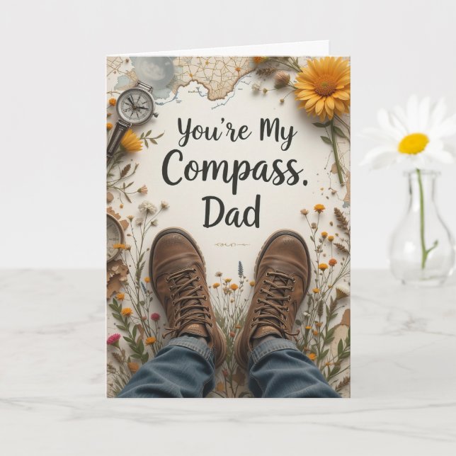 Tarjeta Día de los Padres de Senderismo de Mi Compañía (Planta pequeña)