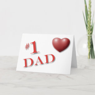 Tarjeta Día de los Padres del Corazón Padres Padres #1