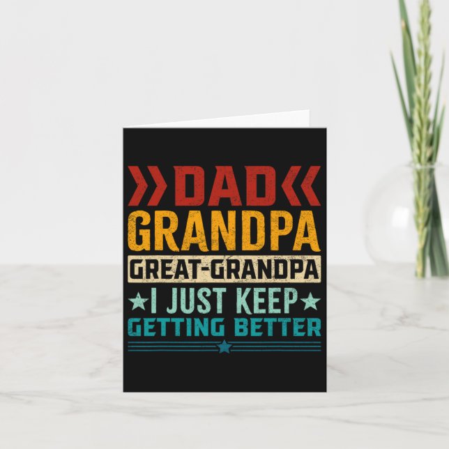 Tarjeta Día de los Padres del Gran Abuelo (Anverso)