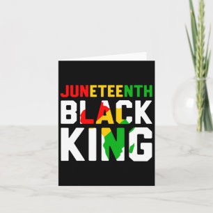 Tarjeta Día de los Padres del Rey Negro Melanin en el mara