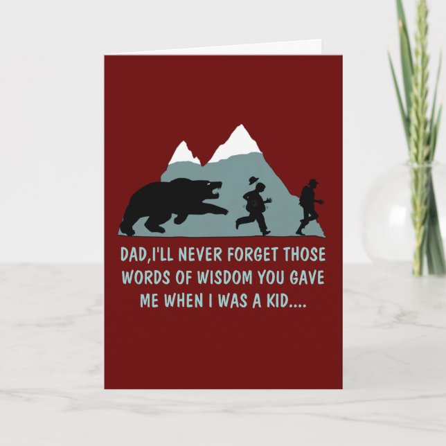 Tarjeta Día de los padres divertidísimos (Anverso)