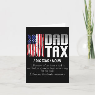 Tarjeta Día de los padres divertidos en definición de impu