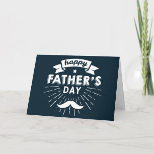Tarjeta Día de los Padres Felices de la Marina Azul