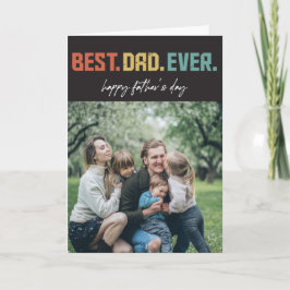Tarjeta Día de los Padres Fotográficos de Mejor Papá