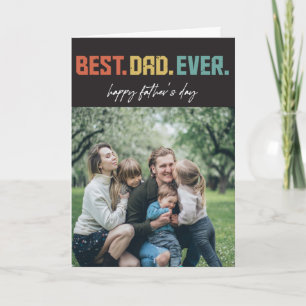 Tarjeta Día de los Padres Fotográficos de Mejor Papá
