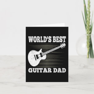 Tarjeta Día de los Padres Guitaristas del Mejor Guitarra d