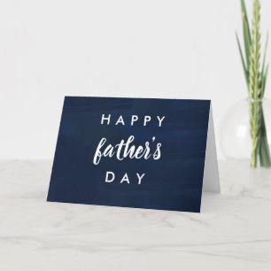 Tarjeta Día de los Padres Personalizados de la Marina Azul