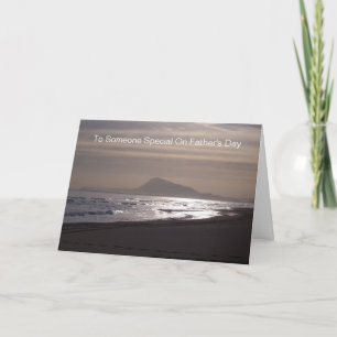 Tarjeta Día de los Padres Personalizados de Ocean Sunrise