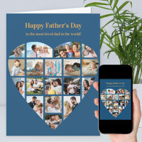 Día de los Padres Personalizados del Collage de fo