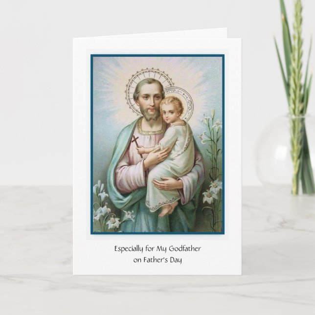 Tarjeta Día de los Padres Santo José Jesús (Anverso)