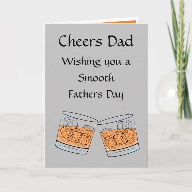 Tarjeta Día de los Padres Whisky (Anverso)