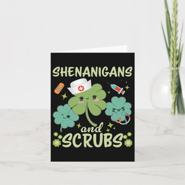 Tarjeta Día de los Patrocinadores Divertidos Shenanigans S (Anverso)