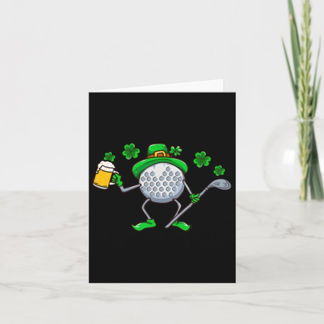 Tarjeta Día de los Patrocinadores Golf Golf Irlandés Golfe (Anverso)