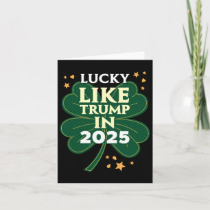 Tarjeta Día De Los Patrones - Afortunado Como Trump En 202