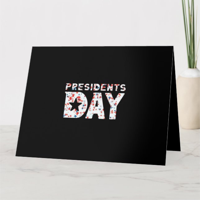 Tarjeta Día de los Presidentes Esencial (Anverso)