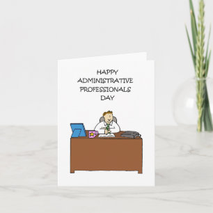 Tarjeta Día De Los Profesionales Administrativos Para Él