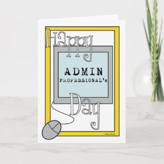 Tarjeta Día de los profesionales del Admin con el