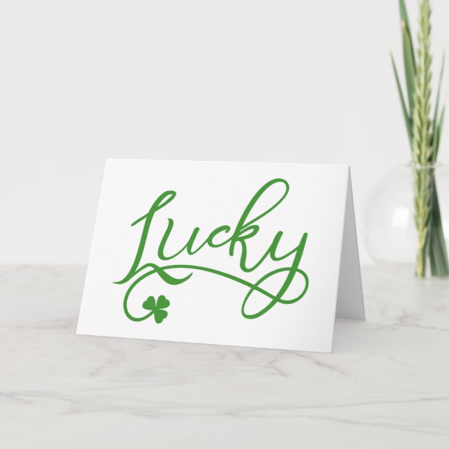 Tarjeta Día de los Simpatizantes de Shamrock (Anverso)