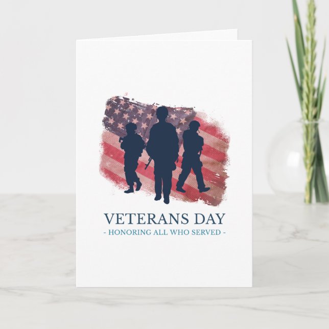 Tarjeta Día de los Veteranos (Anverso)