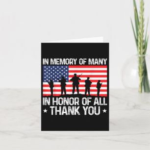 Tarjeta Día De Los Veteranos En Honor De Todo Veterano Día