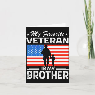 Tarjeta Día de los Veteranos militar favorito veterano es 