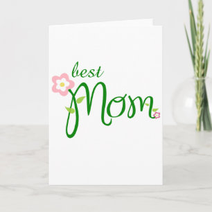 Tarjeta Día de madre - best mom
