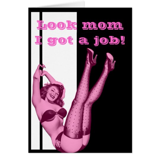 Tarjeta Día de madres modelo del chica del vintage