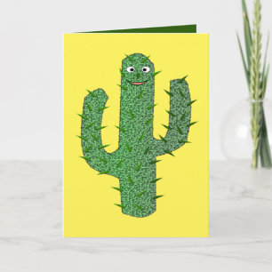 Tarjeta Día de Muertos Cactus Feliz Personalizado