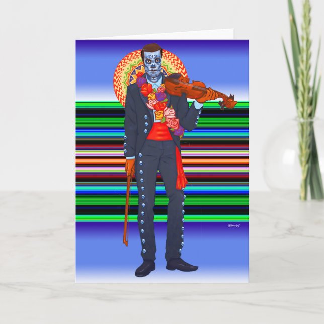 Tarjeta Día de Muertos/Día de los Muertos (Anverso)