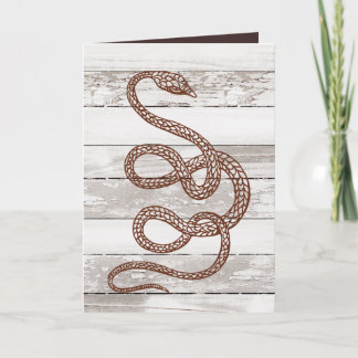 TARJETA DÍA DE NACIMIENTO DEL SNAKE DE MADERA