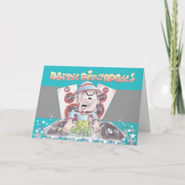 Tarjeta DÍA DE NACIMIENTO spangleMASIVA I TONELADAS (Anverso)