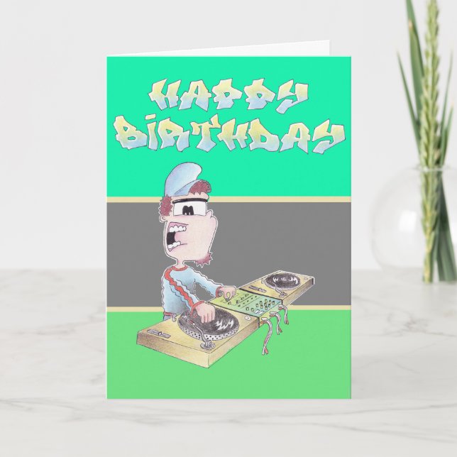 Tarjeta DÍA DE NACIMIENTO spangleMASIVA I TONELADAS (Anverso)