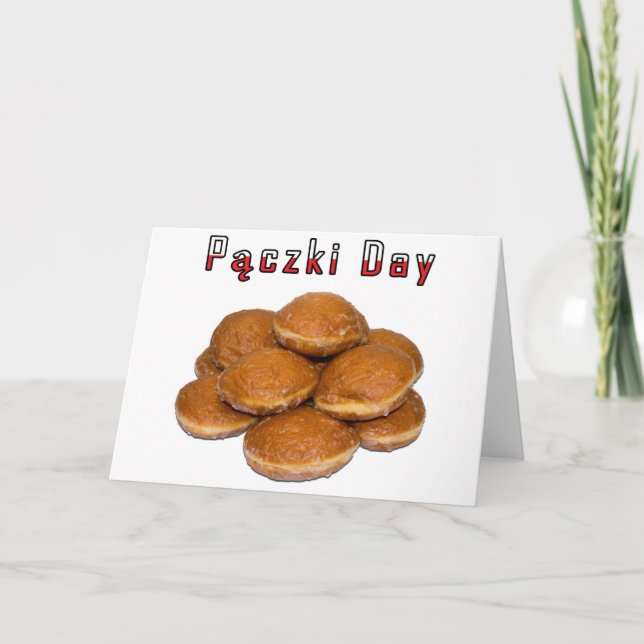 Tarjeta Día de Paczki (Anverso)