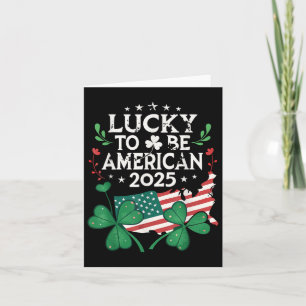 Tarjeta Día de Paddy de 2025 - Día de San Patricio Shamroc