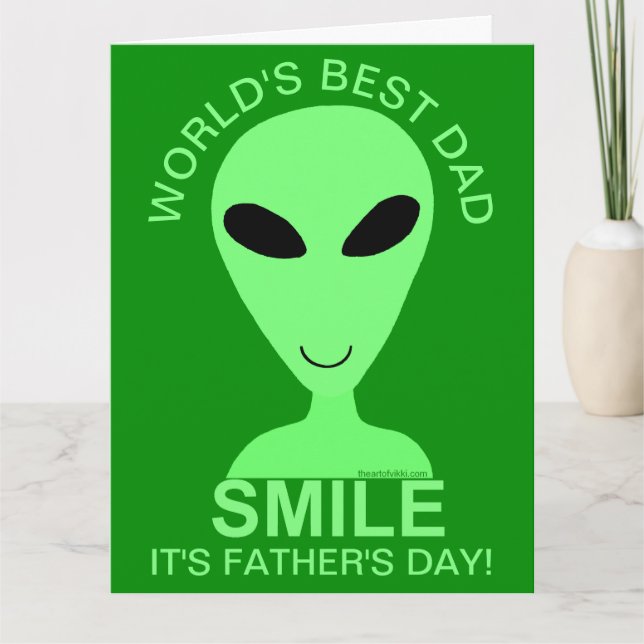 Tarjeta Día de padres feliz de la diversión del humor del (Anverso)