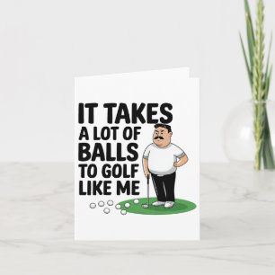 Tarjeta Día De Padres Graciosos Se Necesita Mucho Para Gol