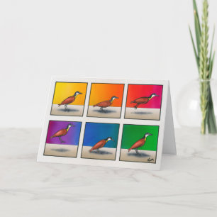 Tarjeta ¡Día de pájaro agitado!