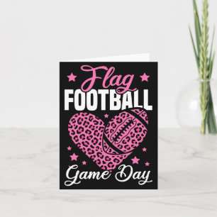 Tarjeta Día de partido de fútbol bandera mujeres chicas fú
