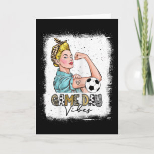 Tarjeta Día de partido de fútbol femenino de bleach Día de