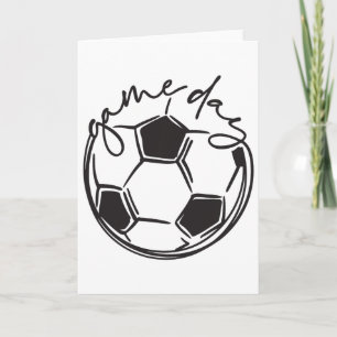 Tarjeta Día de partido de fútbol Mamá de fútbol Mamá de fú