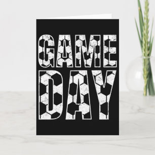 Tarjeta Día de partido de fútbol Vida de mamá de fútbol pa