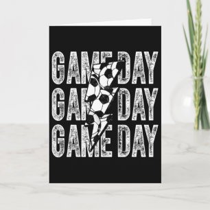 Tarjeta Día de partido Fútbol Rayo Fútbol Mamá Papá Niño 