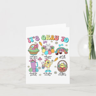 Tarjeta Día de Pascua del Psicólogo Bunny