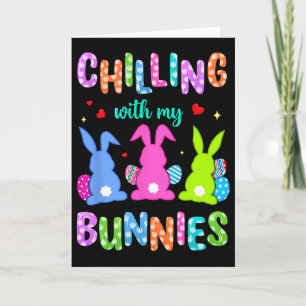 Tarjeta Día de Pascua relajándome con mis conejos Busqueda