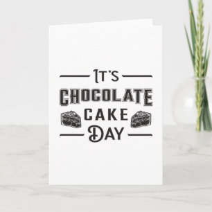 Tarjeta Día de pastel de chocolate amor de cacao dulce reg