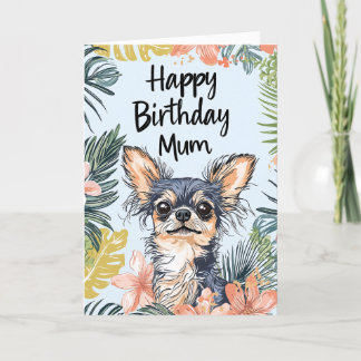 Tarjeta Día de Pawfect Chihuahua Dog - Feliz cumpleaños Ma