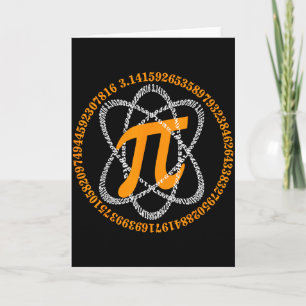 Tarjeta Día de Pi 3,14 Símbolo del número Pi Regalo de Mat