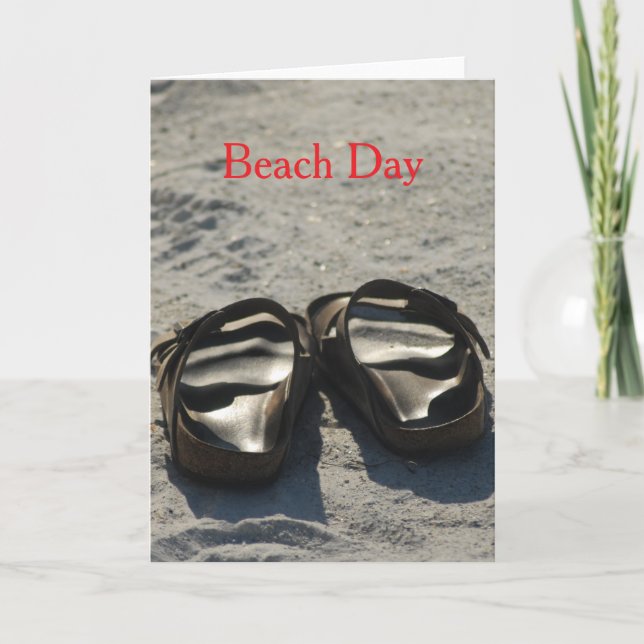 Tarjeta Día de playa (Anverso)
