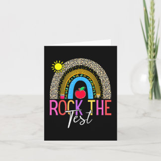 Tarjeta Día de prueba de rock Día de prueba para maestros 